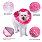 Wz Pet Adjustable Dog Cat Cone,Soft Recovery Cat Cone Collar,Dog Protective Collar For Cats And Puppy Surgery,Pink,Small