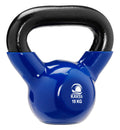 Kakss Vinyl half coating Kettle Bell for Gym & Workout (10 KG (Blue)) (PROUDLY MADE IN INDIA)