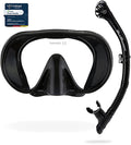 Cressi Musa & Scilla Mask & Snorkel Kit, Black