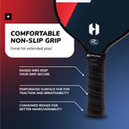 Helium Pickleball Paddles Set Of 4 - Usapa Certified - Graphite Fiberglass Surface, Lightweight Honeycomb Core