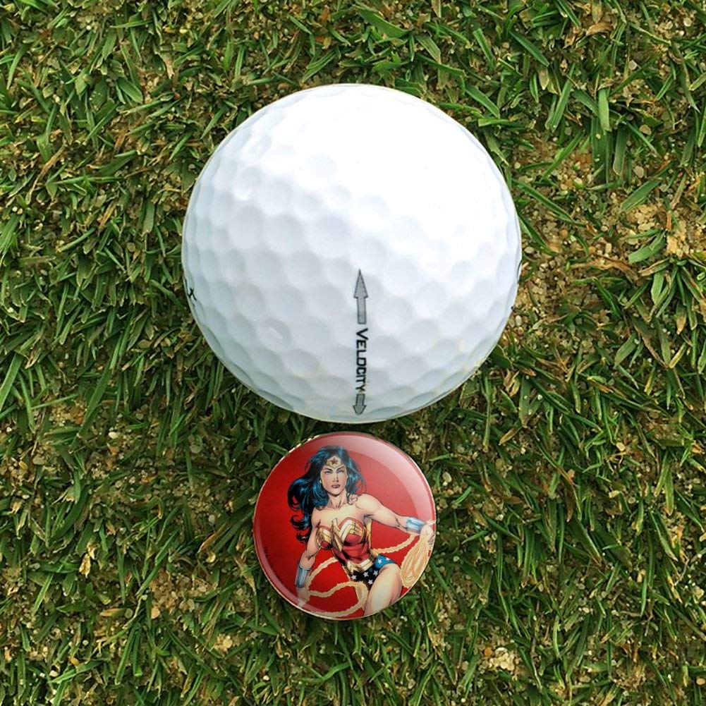 Graphics & More Wonder Woman Character Golf Hat Clip With Magnetic Ball Marker