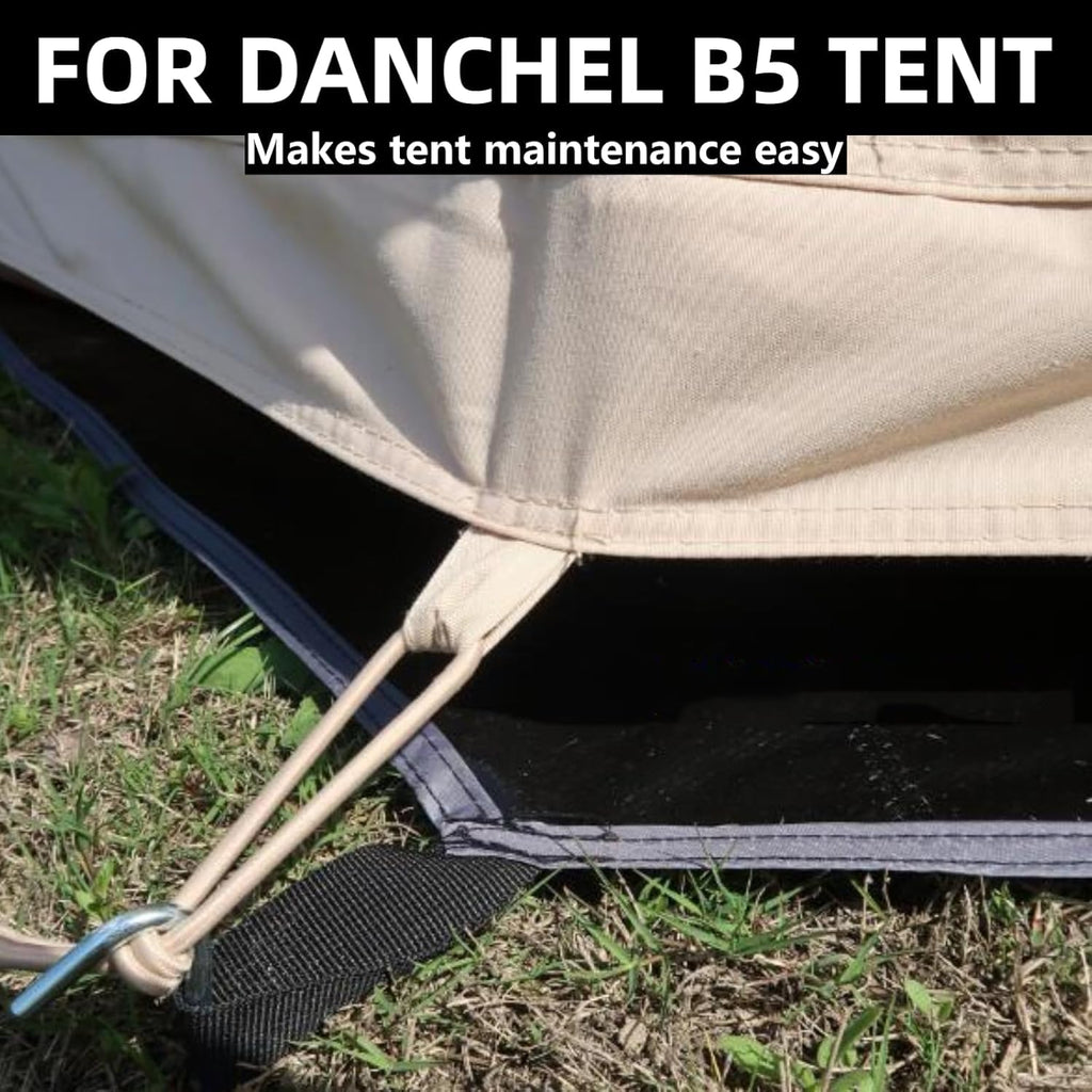 Danchel Outdoor B5Pro Bell Tent Footprint, 3M/9.8Ft Waterproof Round Tarp Ground Sheet For Canvas Yurt Tent Floor Protector Camp