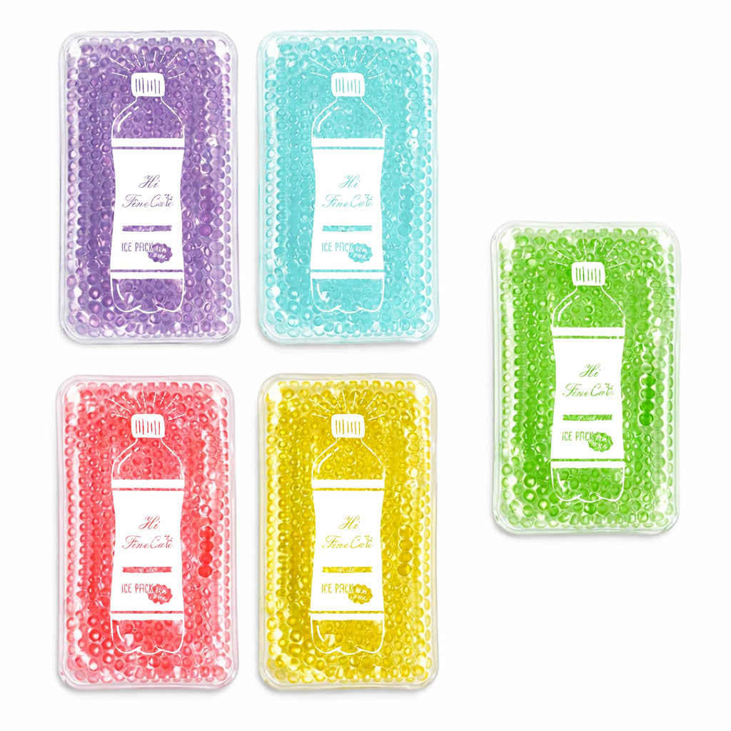 Reusable Ice Packs For Coolers - 5 Pack Freezable Gel Packs For Lunch Box, Camping, Picnic, Medical Cold Therapy - Leakproof & L