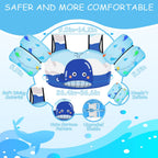 Swim Vest For Kids 30-60 Lbs Girls Boys Life Jacket With Double Security Buckle Floaties For Toddler From 2,3,4,5,6,7,8 Years Ol