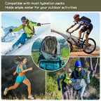 2L Hydration Bladder, Bpa Free Water Bladder For Hiking Backpack 2 Liter Military Green Water Storage Bag With Insulated Tube, H