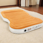 Kmz Suv Air Mattress With Built-In Pump & 2 Pillows, Thickened Flocked Pvc, Quick 90-Seconds Inflation Air Bed, Portable & Durab