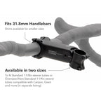 Redshift Shockstop Suspension Stem 6 Degree X 110Mm Shock-Absorbing Bike Stem For Road, Gravel, E-Bikes, And Hybrid Bicycles