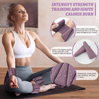 BECOJADDE Ankle Weights Set of 2 (2 lb Each) Adjustable Wrist Weights for Women Men Wearable Arm Leg Weight for Pilates, Running