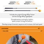 Orange Whip Distance Duo - Lightspeed, Golf Swing Trainer Set (47 In)