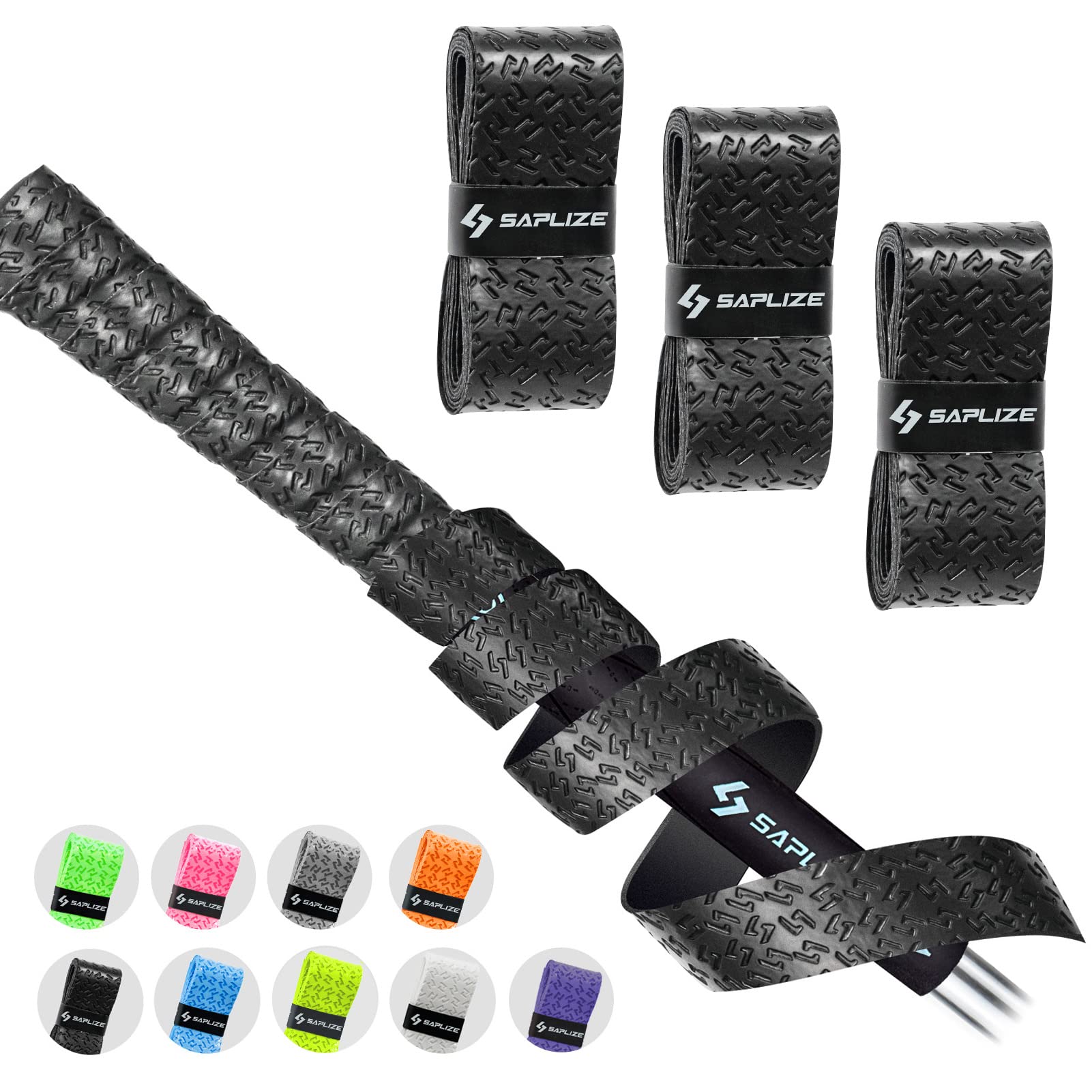 SAPLIZE Golf Grip Wrapping Tapes, 3-Pack Tacky PU Overgrip Tapes, New Regripping Solution for Golf Club Grips, Golf Regripping W