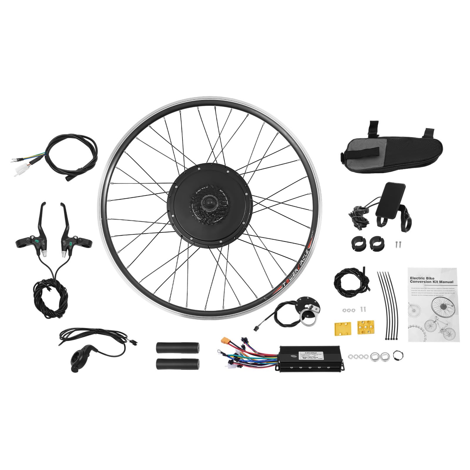 48V 1000W Electric Bike Conversion Kit, 28/ 29 700C Rear Wheel Electric Bicycle Hub Motor Conversion Kit Powerful E-Bike Convers