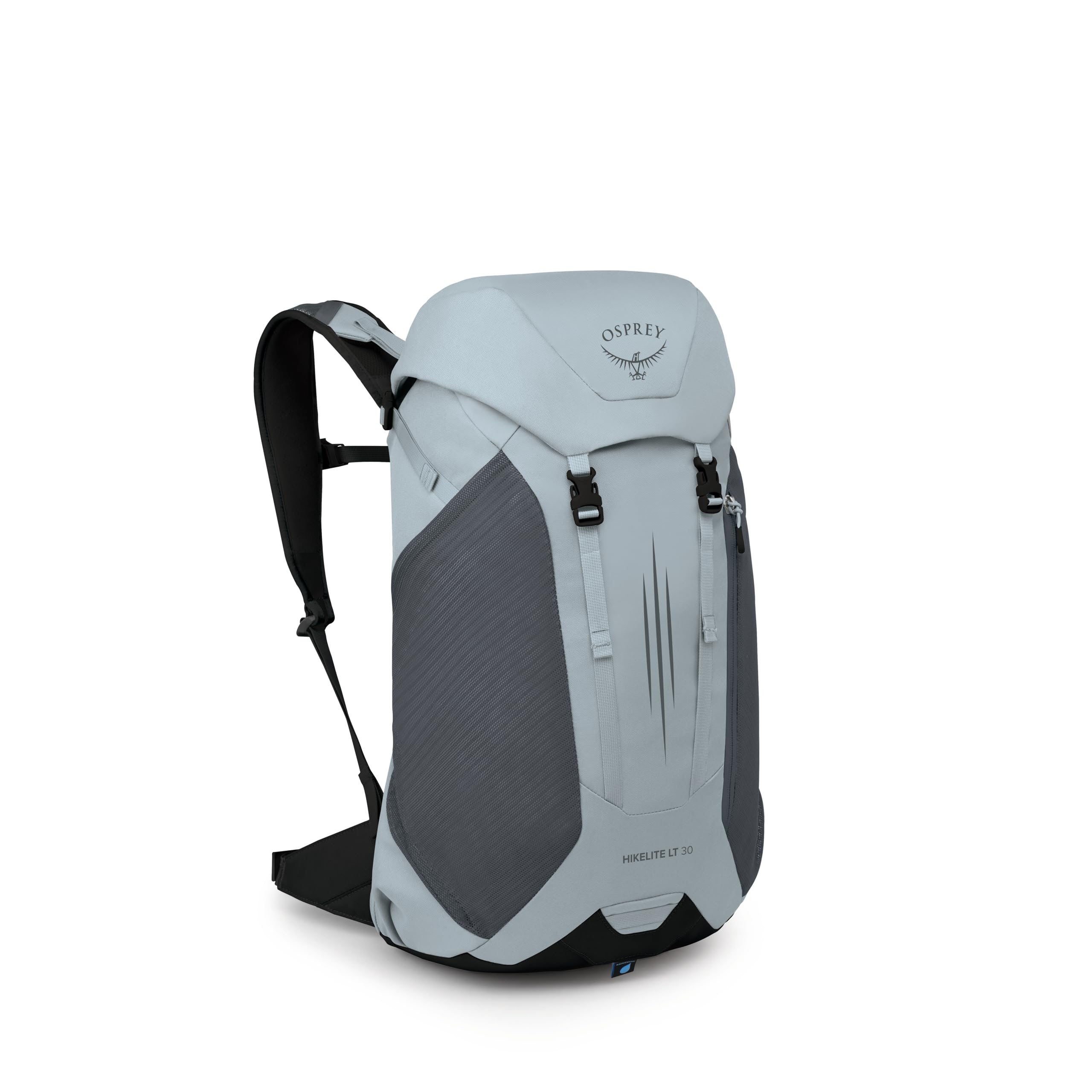 Osprey Hikelite LT 30L Hiking Backpack - Lightweight Travel Daypack with Rain Cover for Men and Women, Silver Lining
