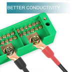 4Pcs Battery Cable Ends, 20 Gauge Wire Connectors 516 Copper Wire Lugs, Bare Copper Eyelets With Heat Shrink Tubing By Housun