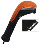 Andux 2Pcs/Pack Long Neck Golf Hybrid Club Head Covers Interchangeable No. Tag Ctmt-02 Orange