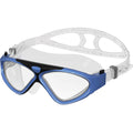 OutdoorMaster Swim Mask - Wide View Swimming Mask & Goggles Anti-fog Waterproof, Blue