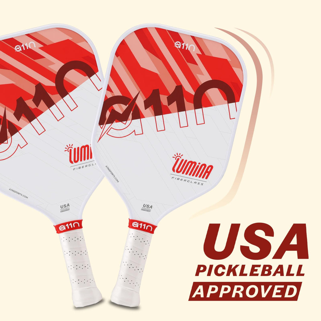 A11N Pickleball Paddles Set Of 2 Fiberglass Surface Rackets With 4 Pickleball Balls And Pickleball Bag For Beginners - Usapa App