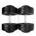 Unipack Adjustable Dumbbell Set, Black-Painted, 200-Lbs