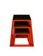 Jfit Plyometric Jump Box Set Of 3 - 12'', 18'', 24'', Red/Black