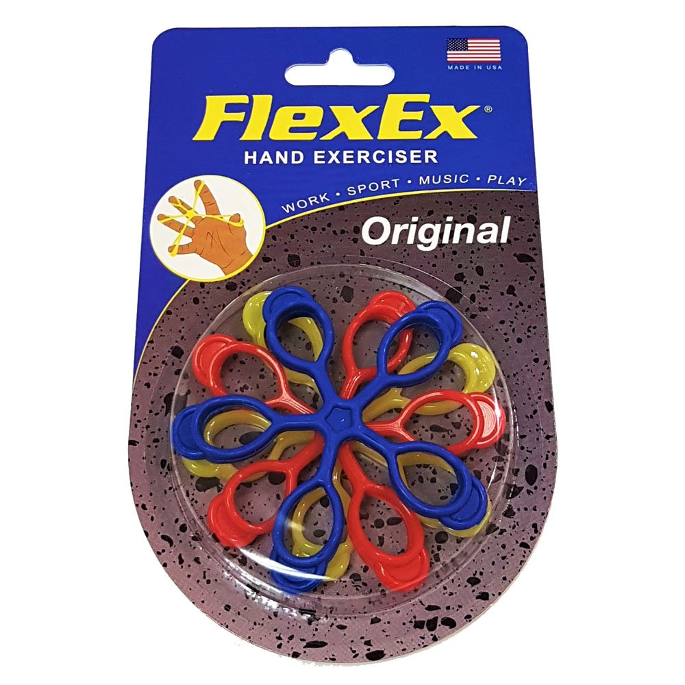 Flexex Patented Hand Exerciser - Original, Made In Usa Hand Grip Strengthener, For Physical Therapy, Musicians And Athletes