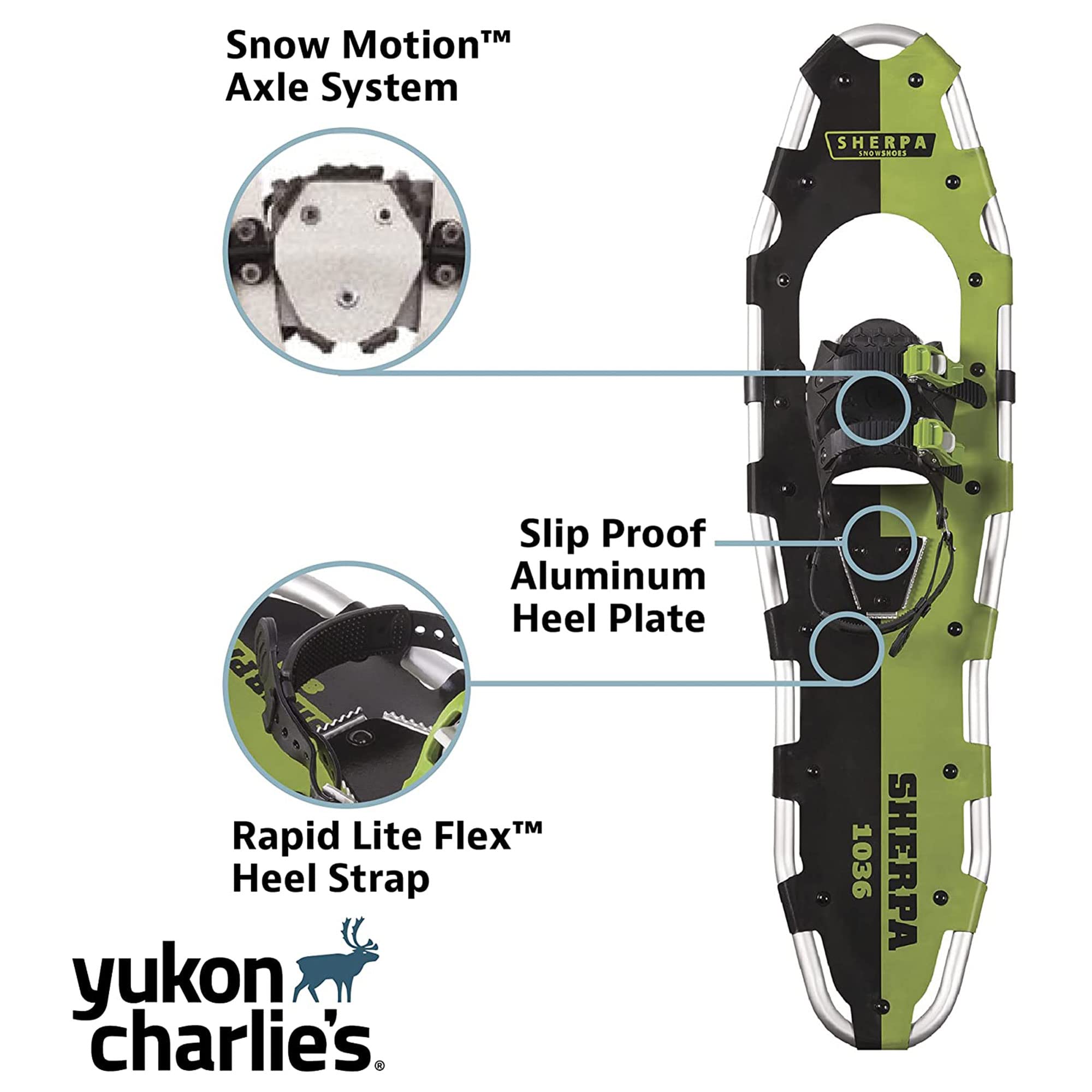Yukon Charlie'S Sherpa Snowshoe Kit, 1036, Multicolor, One Size
