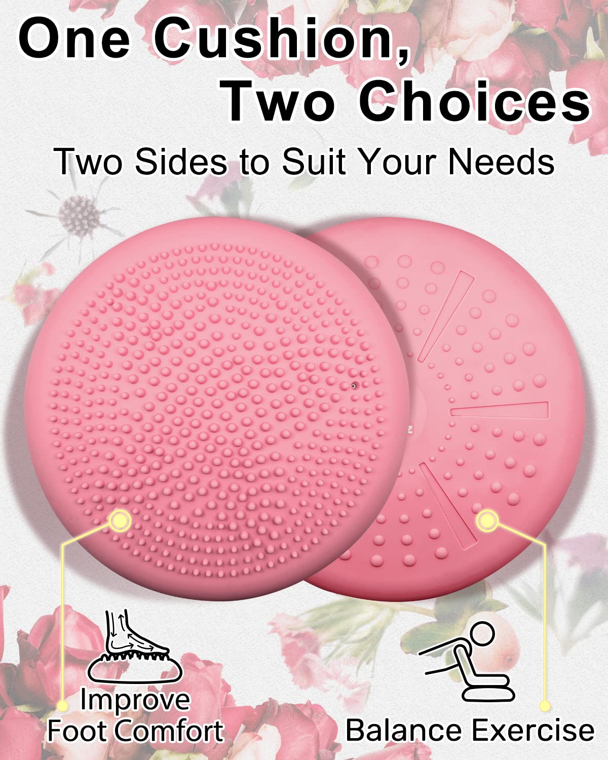 Tumaz Wobble Cushion - Wiggle Seat To Improve Sitting Posture  Stay Focused For Sensory Kids, Balance Disc To Core Strength  Fle