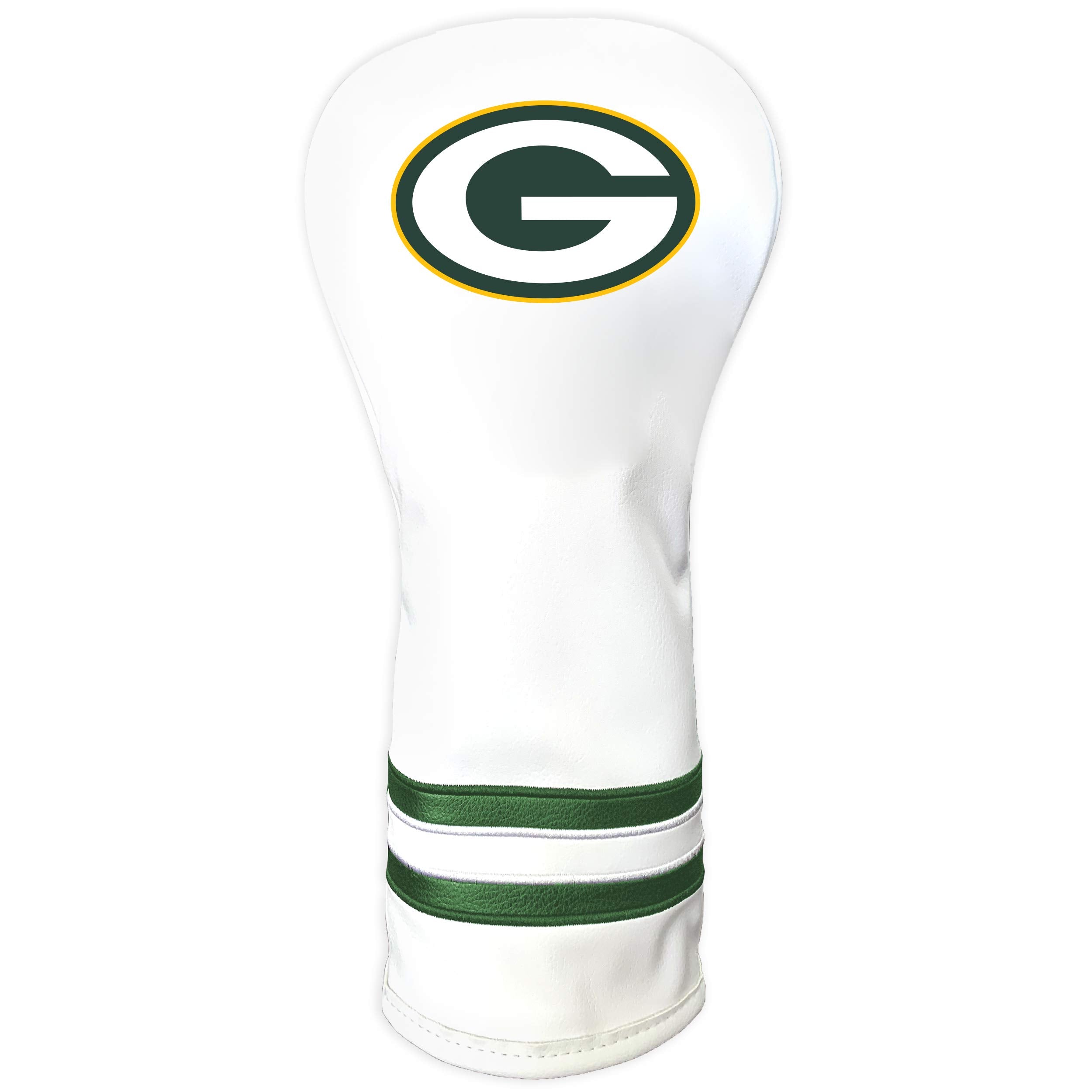 Team Golf NFL Green Bay Packers White Vintage Fairway Head Cover White Vintage Fairway Golf Club Headcover, Form Fitting Design,