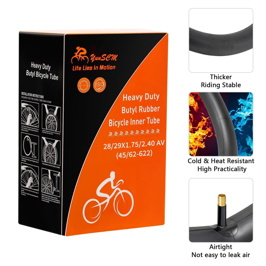 2 Pack 29'' Bike Tubes 29 X 2.125/2.2/2.3/2.35/2.4 Av32Mm Schrader Valve 29'' Bicycle Tubes Compatible With 29 X 2.125 29 X 2.20