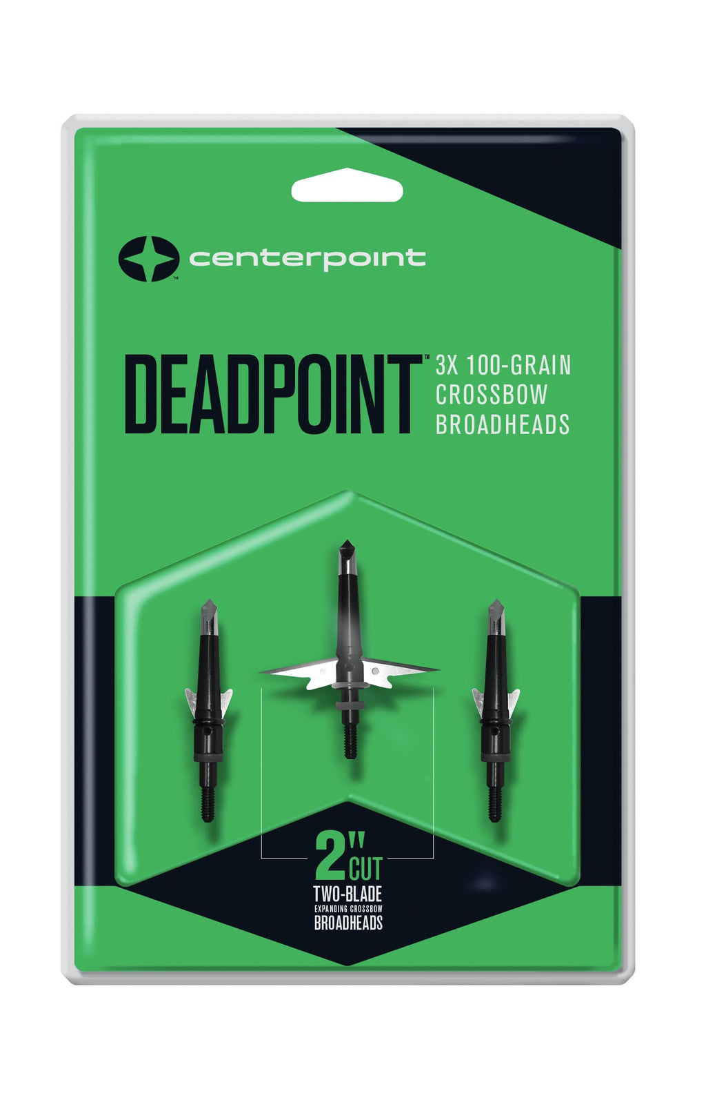 Centerpoint Archery Axcpbh100 Deadpoint 100-Grain Mechanical Broadhead, 3-Pack