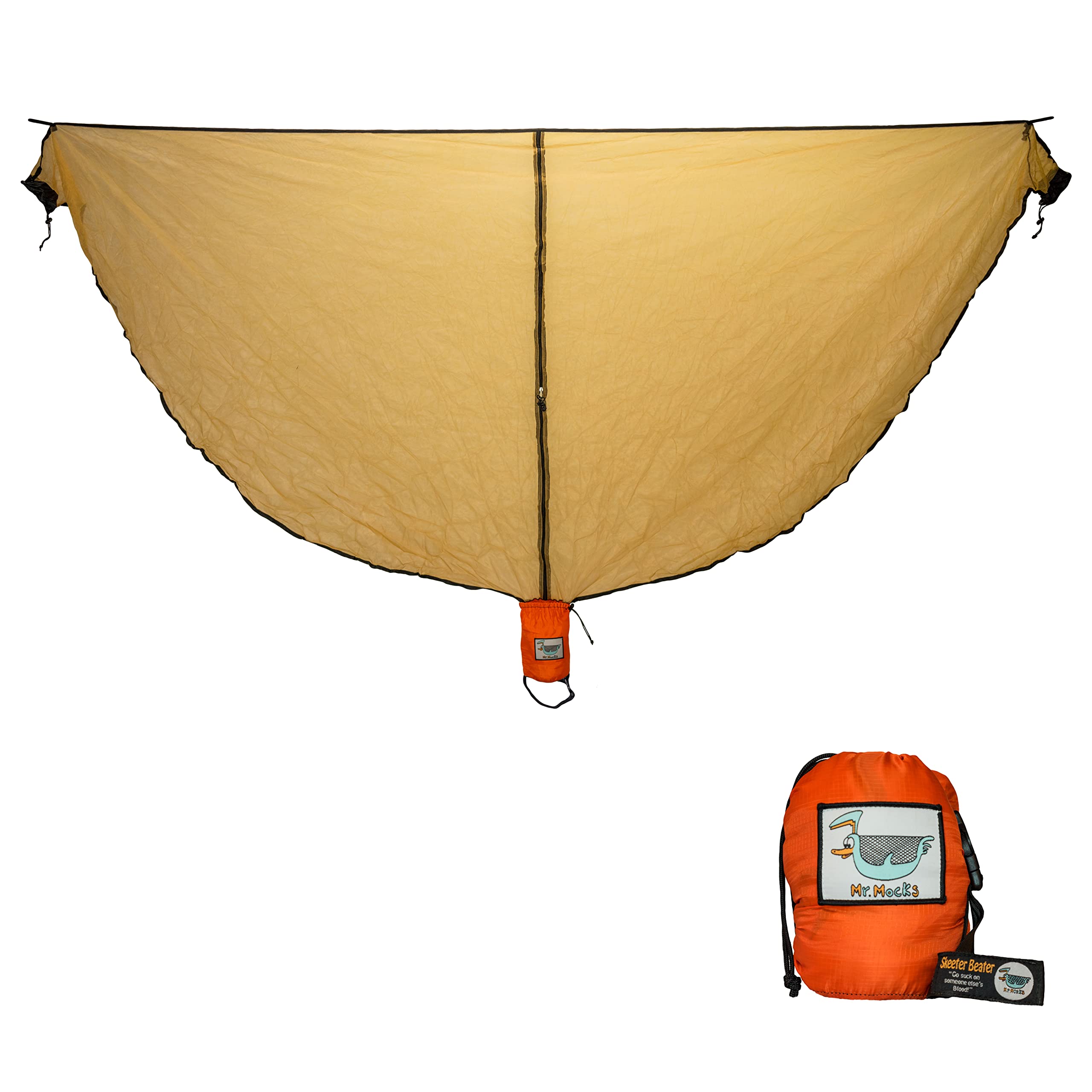 Mr. Mocks Skeeter Beater Mosquito Net Hammock Bug Net Light Weight For Travel Gray, Blue, Black, Brown (Wild Turkey)