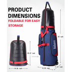 Ruthnissi Golf Travel Bags For Airlines With Strong Wheels And Hard Case Top,Keep Club Heads Safe,Waterproof Fabric,Foldable For