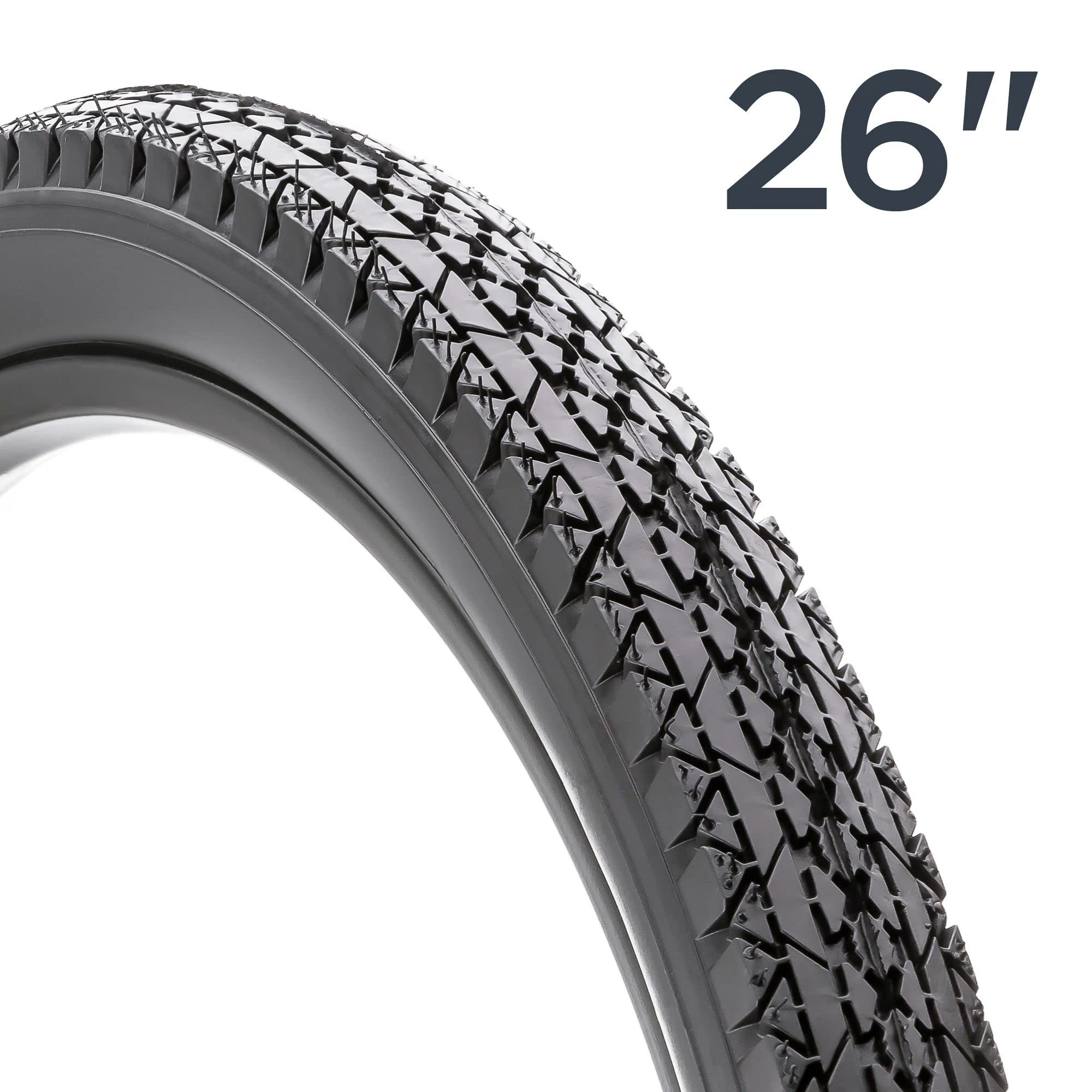 Schwinn Replacement Bike Tire, Cruiser Bike, Smooth Tread, 26 X 2.12-Inch , Black With Kevlar Bead
