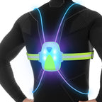Ni-Shen Led Reflective Running Vest With Front Light,Running Lights For Runners,Reflective Running Gear For Men/Women Running,Cy