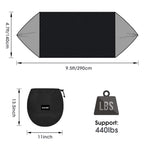 G4Free Large Camping Hammock With Mosquito Net 2 Person Pop-Up Parachute Lightweight Hanging Hammocks Tree Straps Swing Hammock