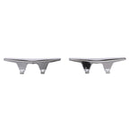 Attwood 6245-6 Chrome-Plated Zinc Cleats, 6 Inches Long, 2 3/32 Inches Wide, Install With 4 Included #10 Fasteners