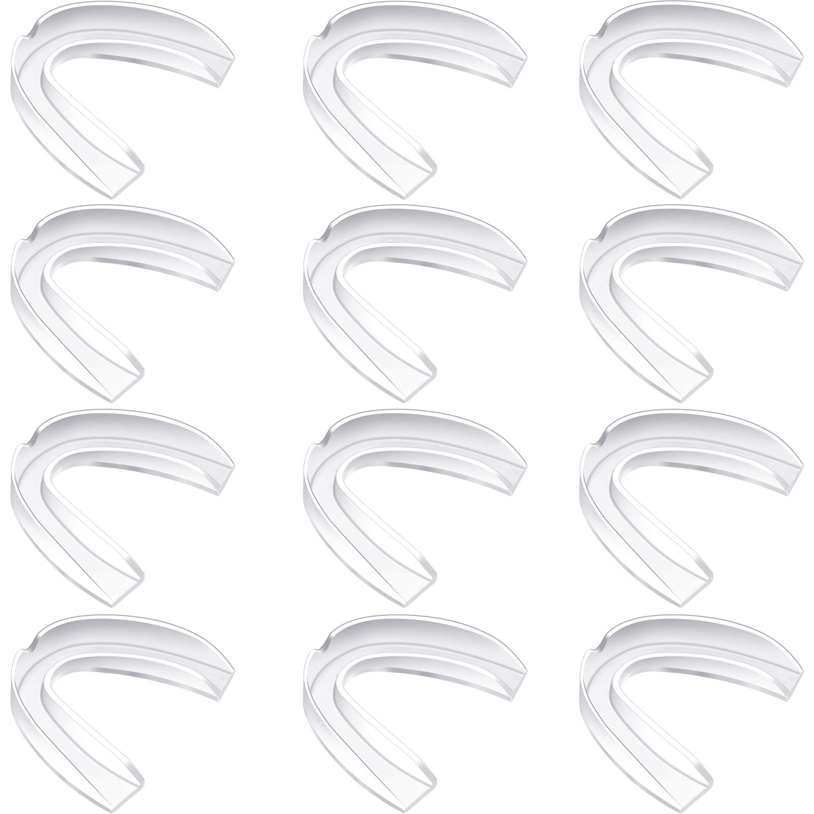 Bbto 20 Pieces Sports Mouth Guards Mouth Protection Athletic Mouth Guard For Kids And Adults (Transparent)