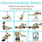 Vive Stretch Strap - Leg Stretch Band To Improve Flexibility - Stretching Out Yoga Strap - Exercise And Physical Therapy Belt Fo