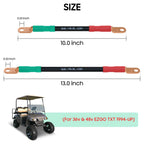10L0L Golf Cart Battery Cables 4 Gauge For 36V & 48V Ezgo Txt 1994-Up, Ac/Dc Wire Golf Cart Battery Pure Copper Wiring Kit With