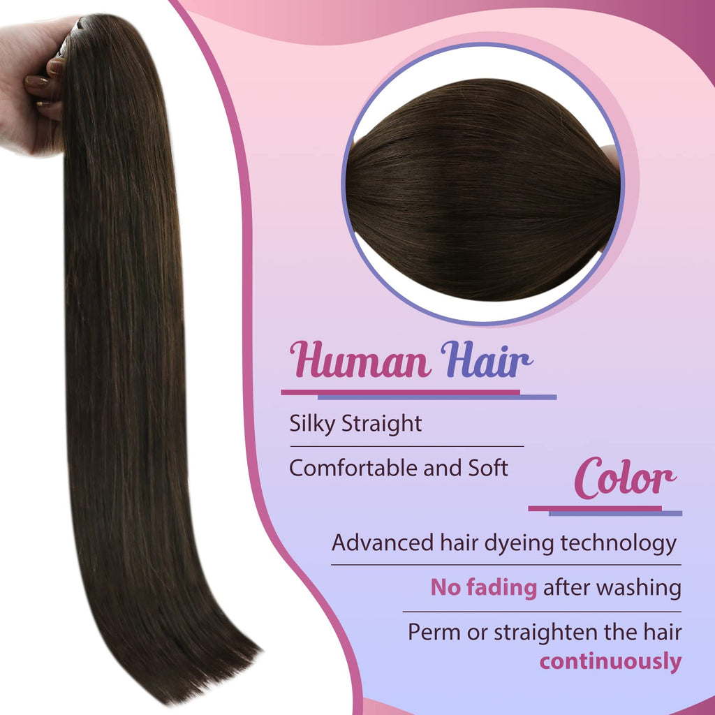 Sunny I Tip Hair Extensions Human Hair Dark Brown I Tip Real Human Hair Extensions Brown Pre Bonded I Tip Hair Extensions Real H