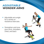 Stamina Wonder Exercise Bike | Build Upper And Lower Body Strength On One Machine | Includes Two Online Workout Videos, Chartreu