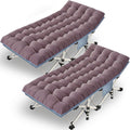 Xxl Camping Cot 2 Pack Oversized Folding Cot For Adults Cots For Sleeping With Mattress Heavy Duty Portable Camping Bed With Car