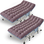 Xxl Camping Cot 2 Pack Oversized Folding Cot For Adults Cots For Sleeping With Mattress Heavy Duty Portable Camping Bed With Car