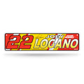 Rico Industries NASCAR Racing Joey Logano Metal Street Sign 4 x 15 Home D  cor - Bedroom - Office - Man Cave