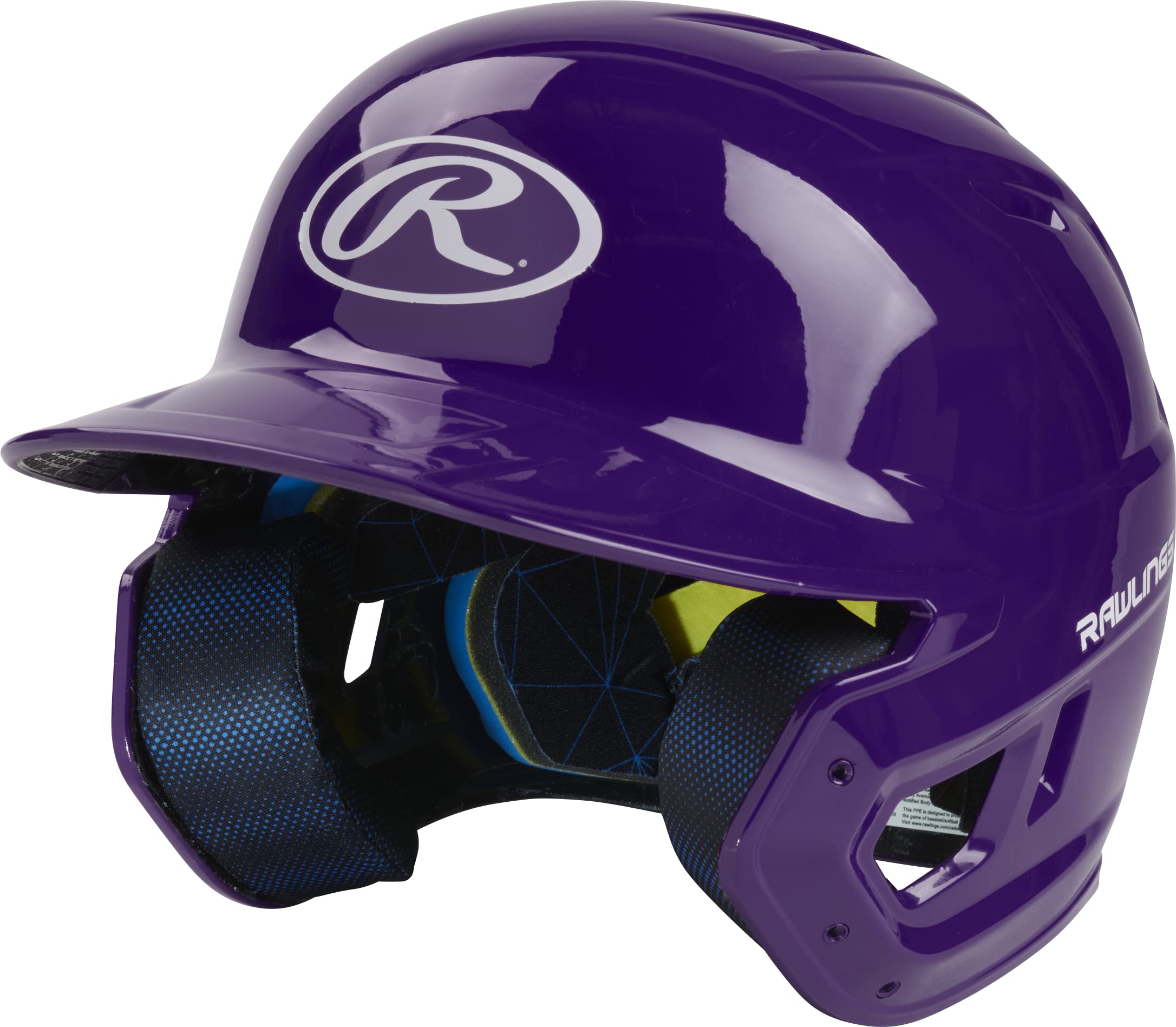 Rawlings | MACH Batting Helmet | Gloss Purple | Junior (6 3/8 - 7 1/8)