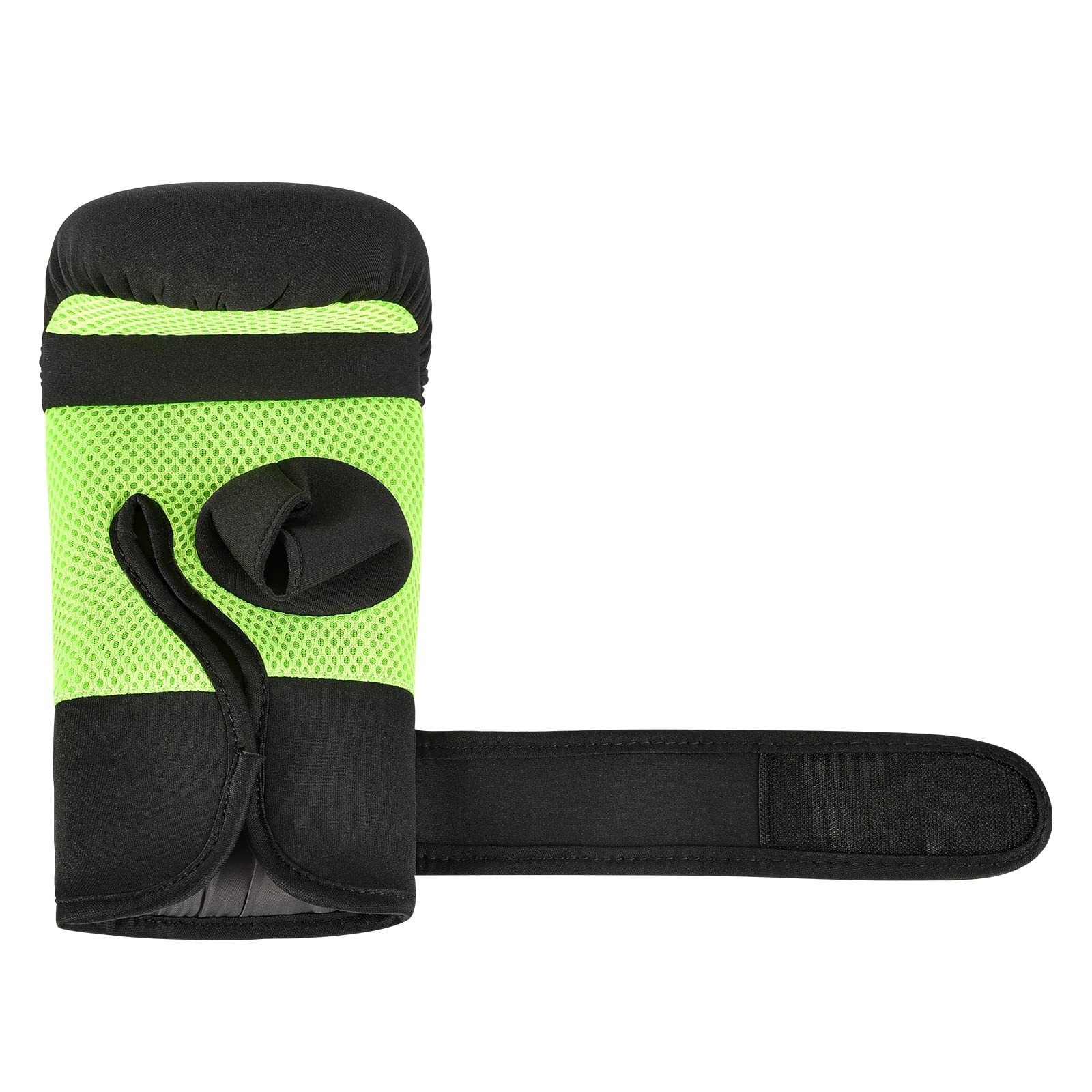 Maxxmma Neoprene Washable Heavy Bag Gloves - Boxing Punching Training (Neon Yellow, L/Xl)