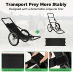 Gymax Deer Cart, 550 Lbs Folding Game Carts With Polyester Liner, 20 Big Wheels, All-Terrain Heavy-Duty Deer Cart Game Hauler Fo