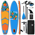 Inflatable Stand Up Paddle Board - Summer Orange All-Around SUP Board, Complete Kit with Camera Mount, Lightweight(only 16lbs), 