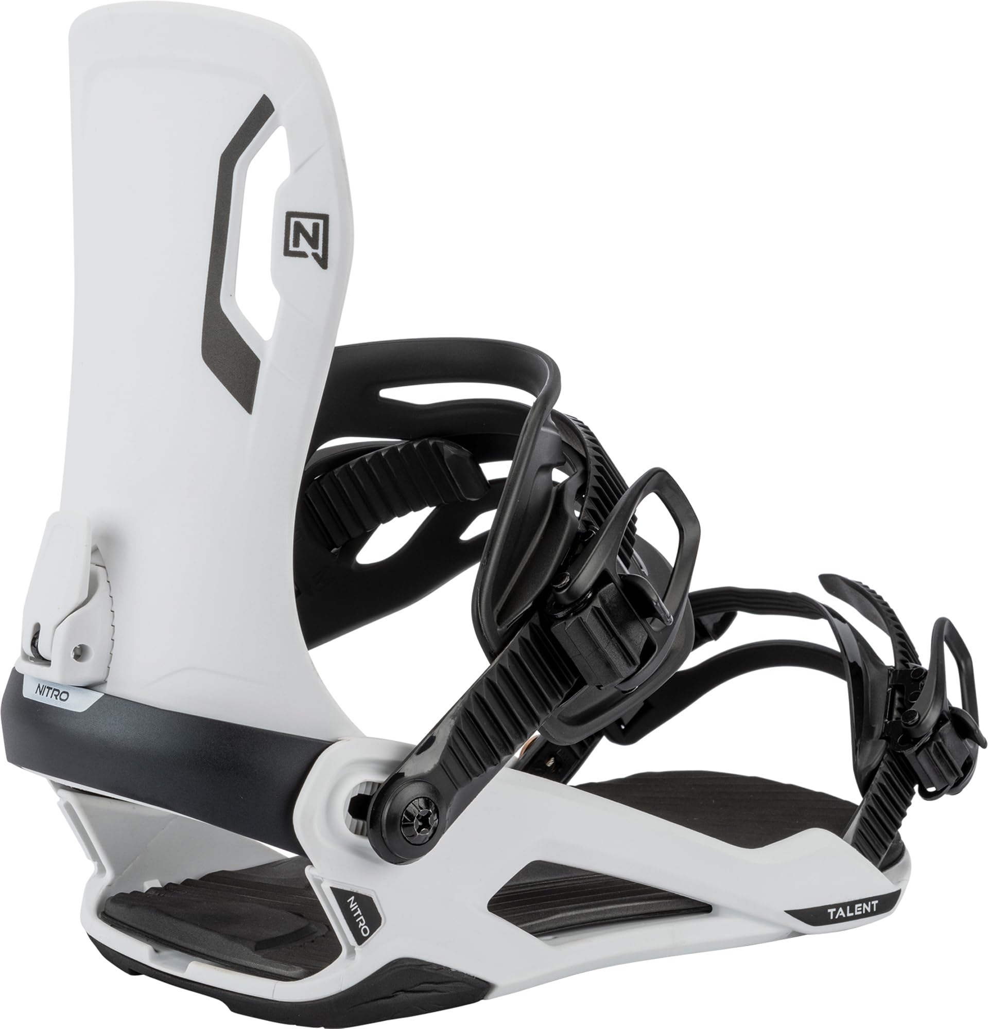 Nitro Talent Snowboard Bindings, White, Small
