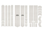 Complete Bike Frame Protection System - 25 Pieces Clear Honeycomb Pvc, Universal Fit, Impact-Resistant, Easy Install