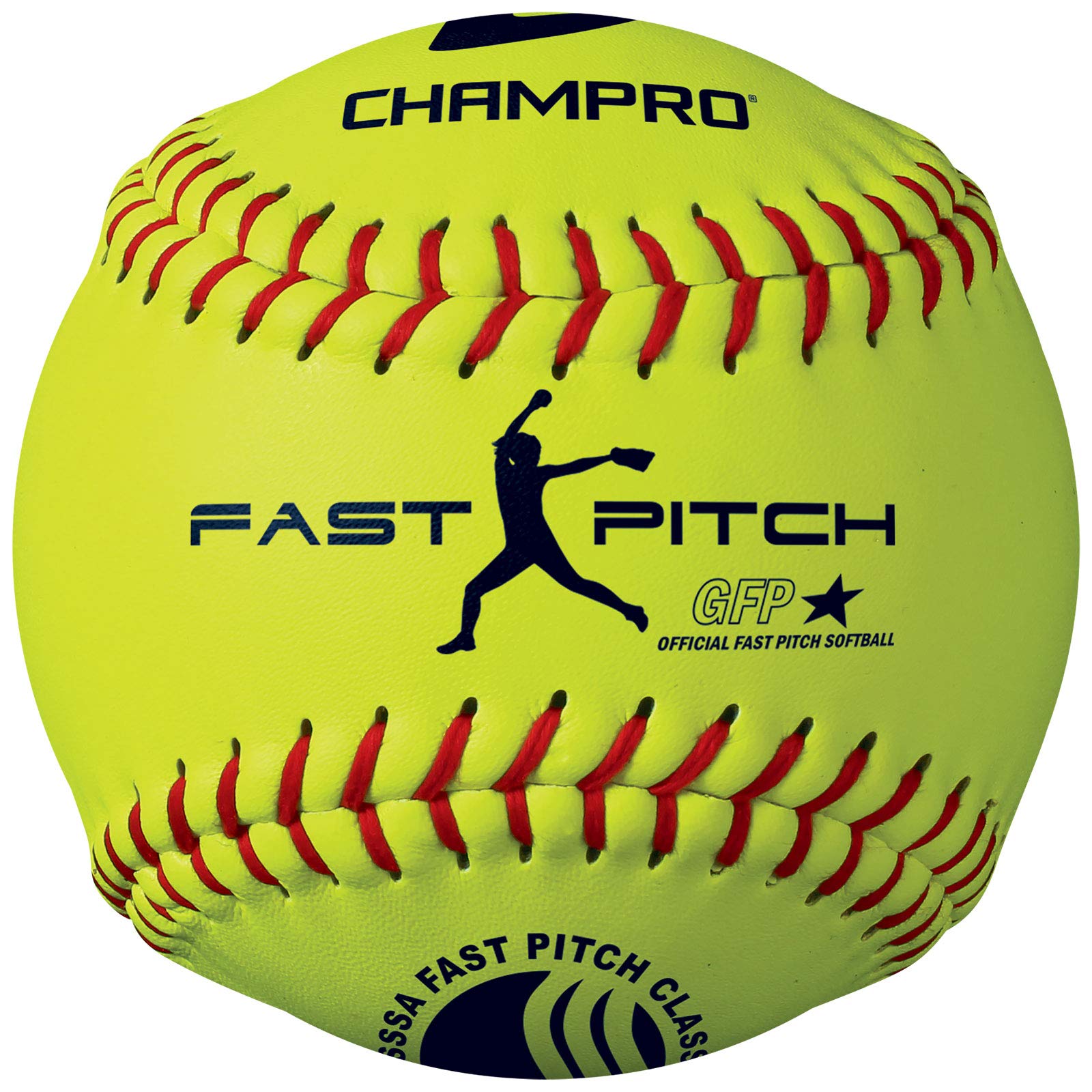 CHAMPRO USSSA 11 Fast Pitch Softballs with Durahide Cover and .47 COR, 12 Pack