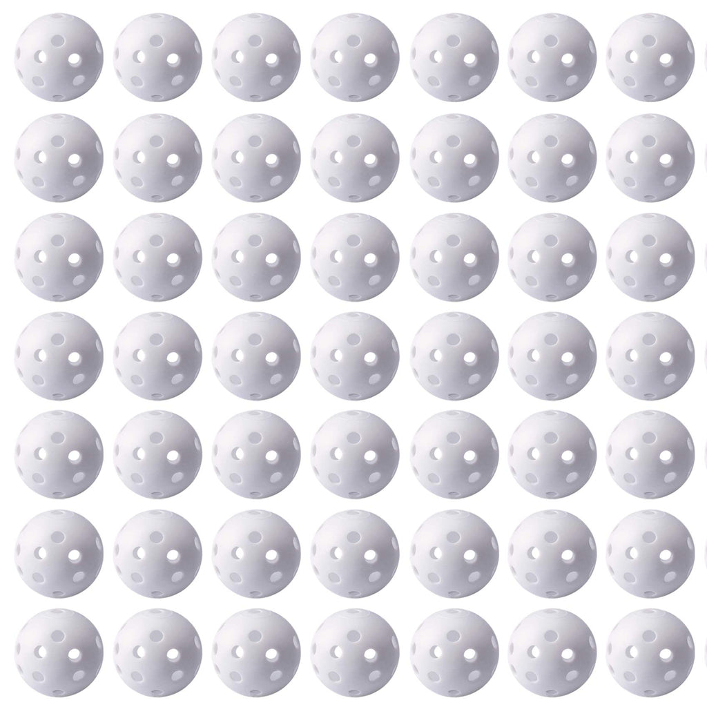 Practice Golf Balls 50 Pack, Plastic Golf Training Balls 5 Inch Golf Balls For Driving Range, Swing Training, Indoor Simulators,